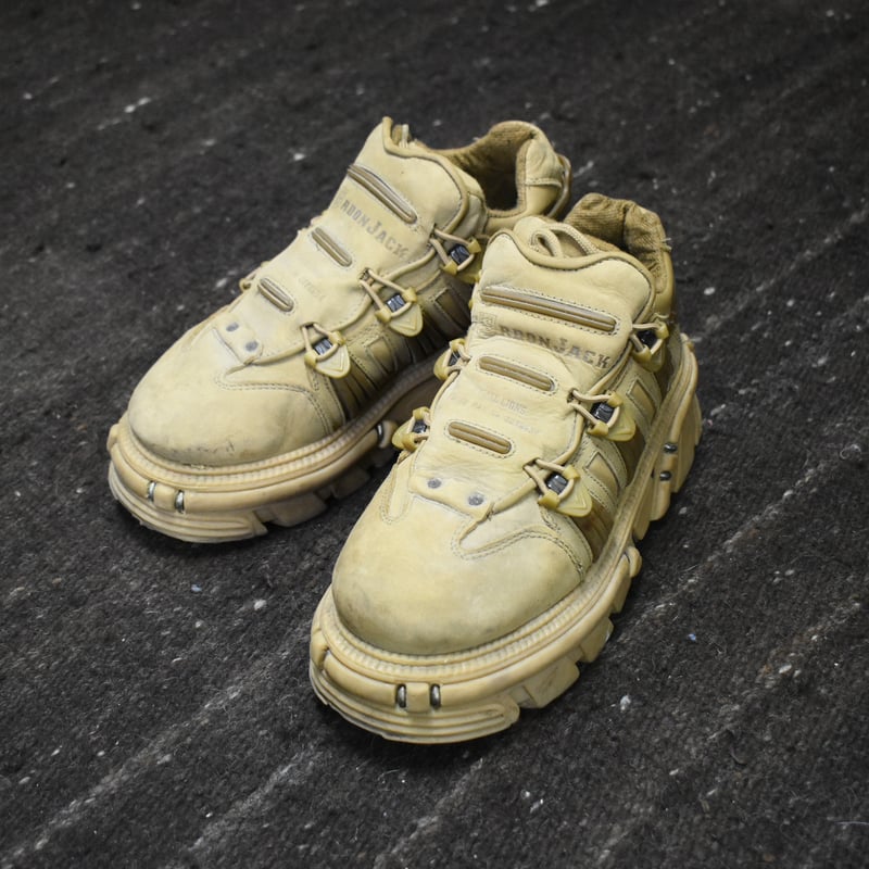 Y2K Gordon Jack Platform Leather Shoes | 水戸 古着屋