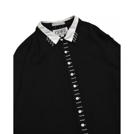 Decorative Button Rayon Shirt