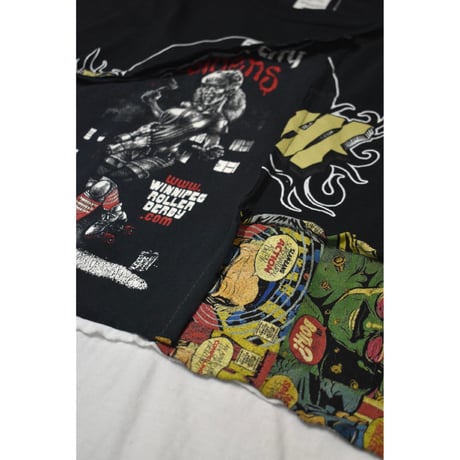 “Remake by VERS” Patchwork Accident Tee