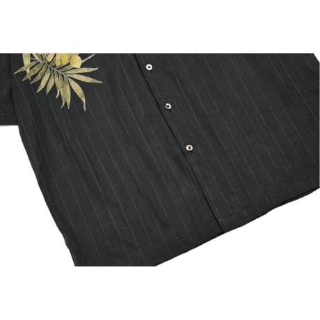 Black Aloha Silk Blend S/S Shirt