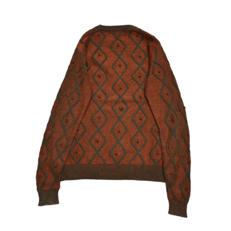 Vintage 3D Cotton Knit Sweater