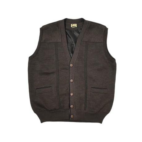 Cable Knit Design Wool Vest