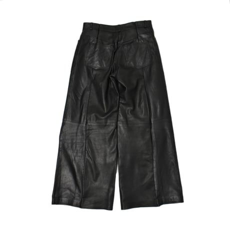 VERS Remake Real Leather Wide Flare Pants