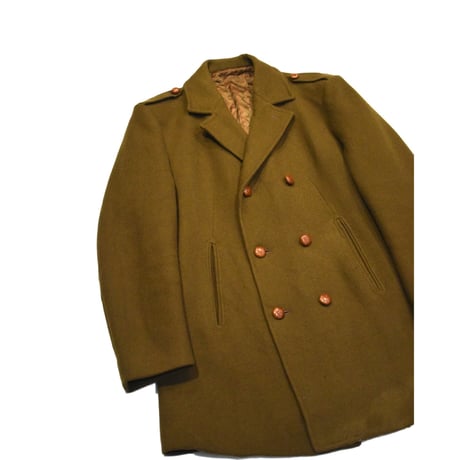 French Vintage Wool Double Breasted Coat