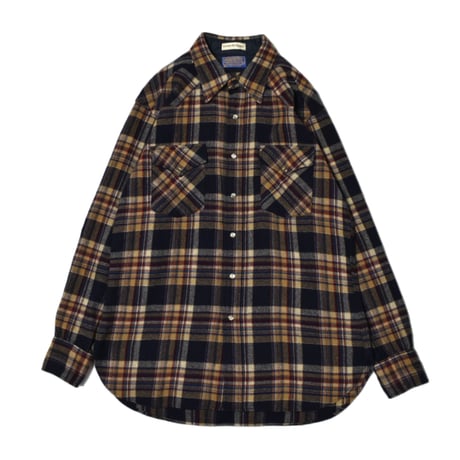 70s Vintage “PENDLETON” Western Wool L/S Shirt