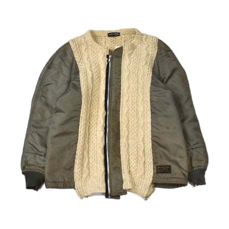 "Remake by VERS" Rebuild Military Wear – Aran Knit Docking Jacket