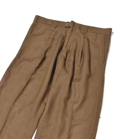 Vintage Single Tuck Linen Slacks
