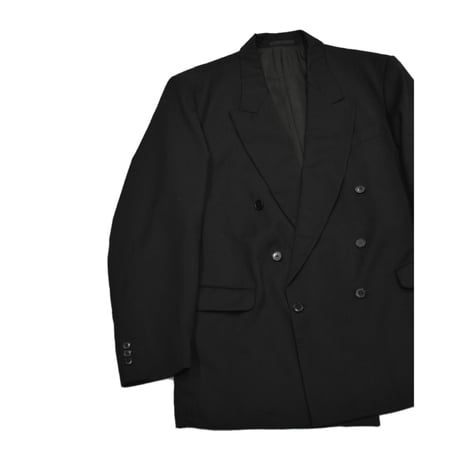 EURO Vintage Double Breasted Tailored SET UP -Black-