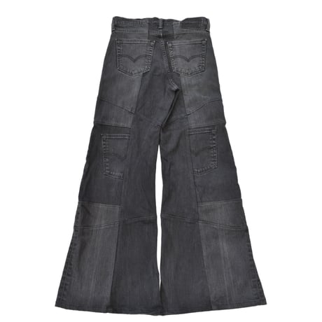 "Remake by VERS" Switching Flare Denim Pants