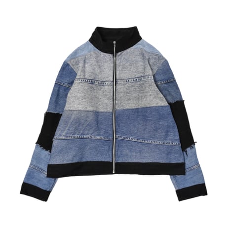 VERS Remake Short Length Denim Track Jacket