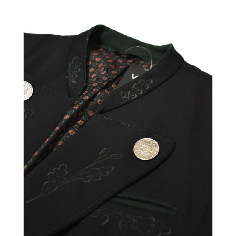 EURO Vintage Embroidery Tyrolean Jacket -Metal