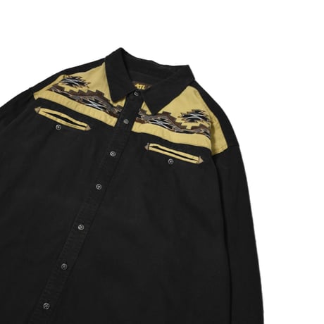 Native Pattern Embroidery Western Shirt
