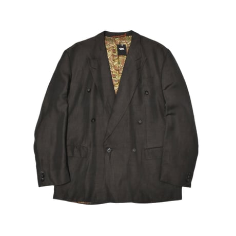 Vintage Double Breasted Linen Tailored Jacket