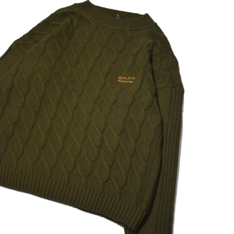 Wool Blend Cable Knit Sweater
