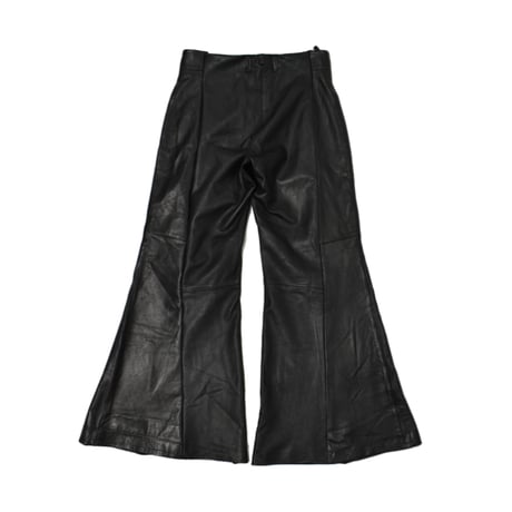 VERS Remake Real Leather Flare Pants