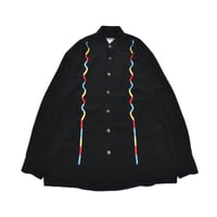 Embroidery Fly Front L/S Shirt