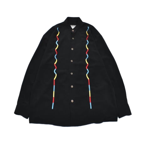 Embroidery Fly Front L/S Shirt