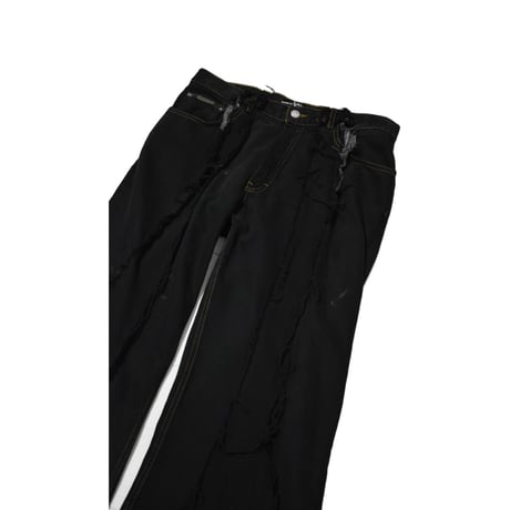 "Remake by VERS" Fringe Damege Flare Denim Pants