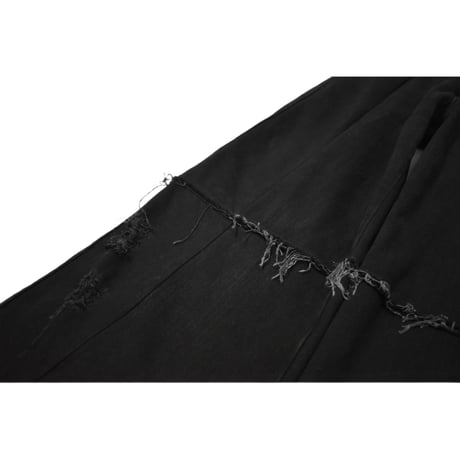 "Remake by VERS" Fringe Damage Flare Denim Pants
