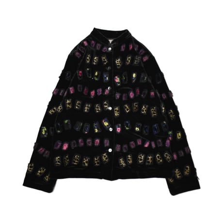 Vintage Decoration Velours Jacket