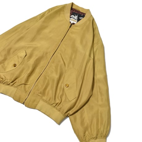 Vintage Silk Bomber Jacket