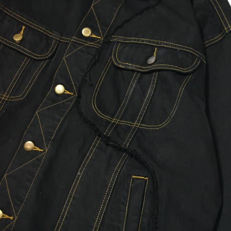 "Remake by VERS " Wave Docking Denim Jacket - Original Overdye -