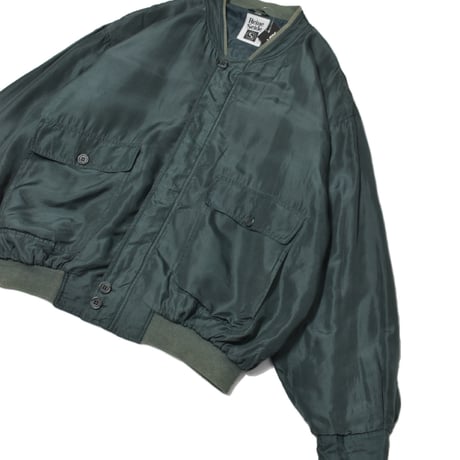 Vintage Silk Bomber Jacket