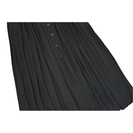 EURO Vintage Black Pleat Skirt