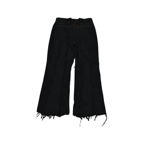 "Remake by VERS" Fringe Damege Flare Denim Pants