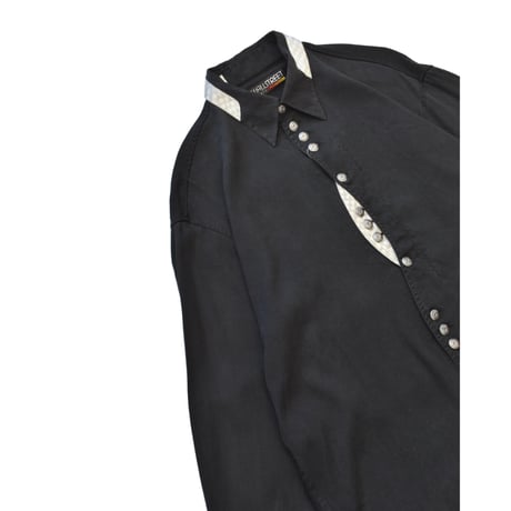 EURO Vintage Metal Button Dress L/S Shirt