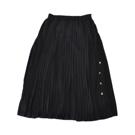 Classic Black Pleats Skirt