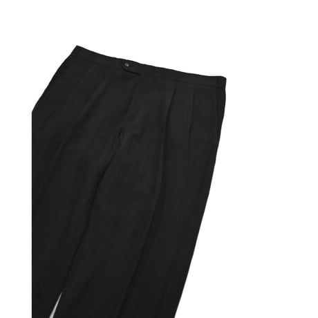 EURO Vintage Silk Double Breasted Tailored SET UP -Black-
