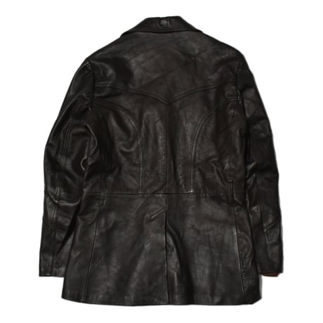 Vintage Leather Safari Jacket