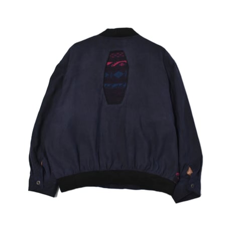Vintage Switching Silk Cardigan