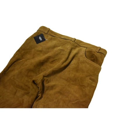 EURO Vintage Embroidery Tyrolean Real Suede Leather Pants