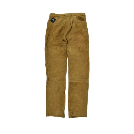 EURO Vintage Embroidery Tyrolean Real Suede Leather Pants