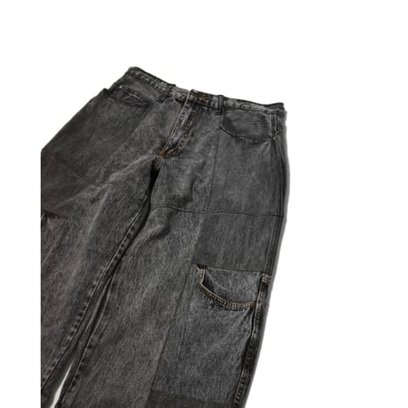 "Remake by VERS" Switching Flare Denim Pants