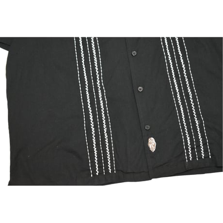 Embroidery Open Collar S/S Shirt