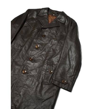 EURO Vintage Leather Officer Coat