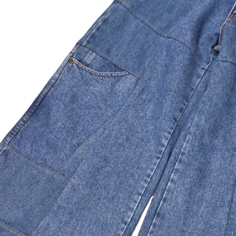 "Remake by VERS" Switching Flare Denim Pants