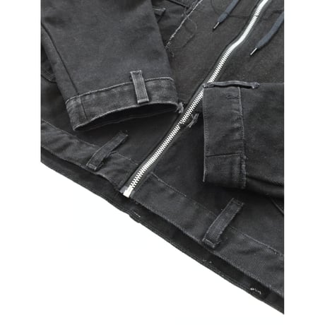 “Remake by VERS” Utility Denim Hoodie Jacket