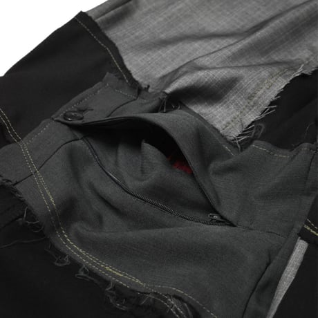 "Remake by VERS" Deconstruction Flare Slacks