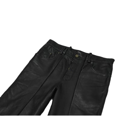 "Remake by VERS" Real Leather Flare Pants