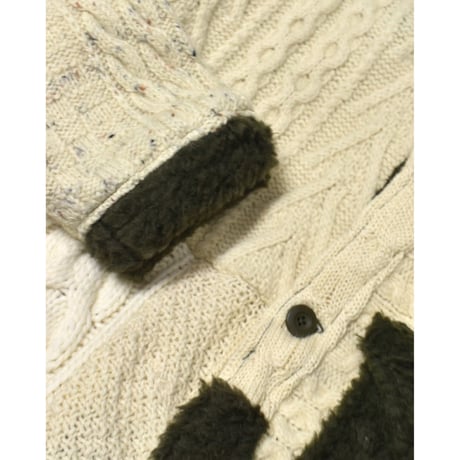 "Remake by VERS" Rebuild Knit Field Jacket
