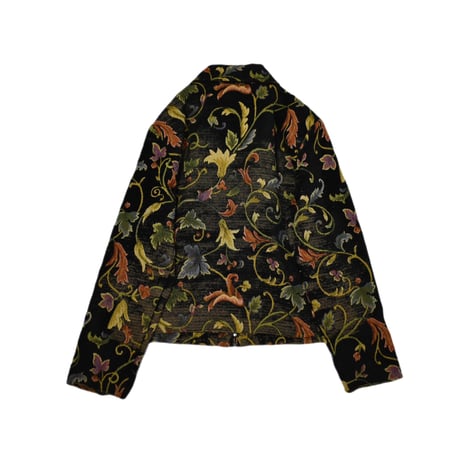 Gobelin Weave Short Length Zip Jacket