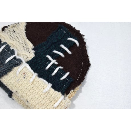 "Remake by VERS" Patch Design Aran Knit Cap