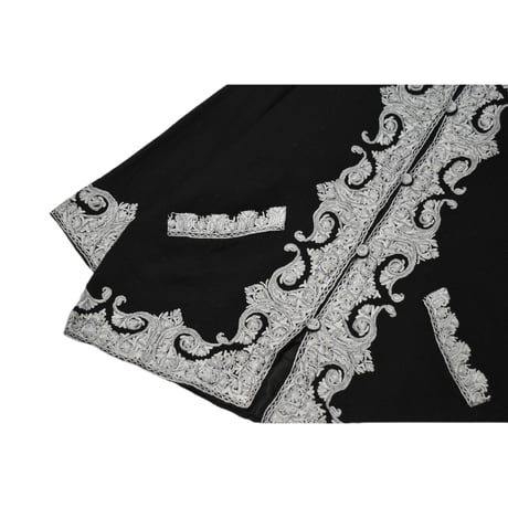 Embroidery Mao Collar Jacket