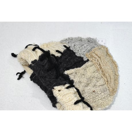 "Remake by VERS" Patch Design Aran Knit Cap