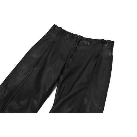 VERS Remake Real Leather Flare Pants