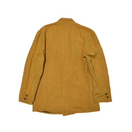 EURO Vintage Linen Double Breasted Tailored Jacket